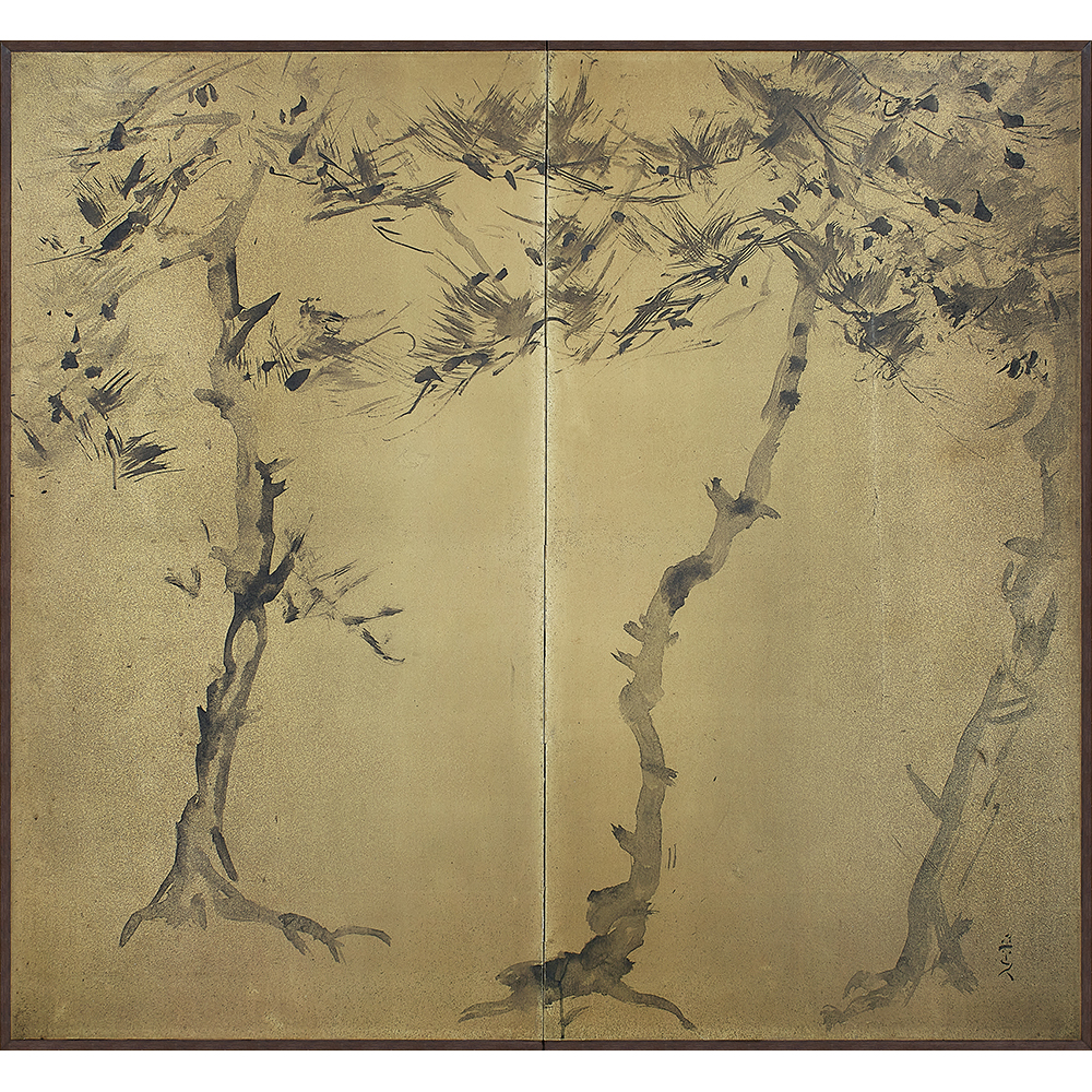 松林図屏風