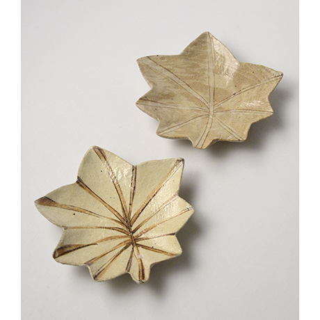 「No.11　絵織部紅葉向付揃 五 / A set of 5 dishes, E-oribe, Maple shaped」の写真　その2