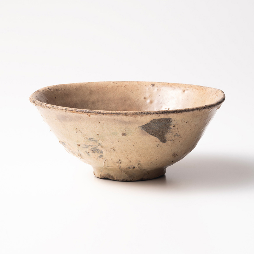 李朝粉引茶碗　「連峰」