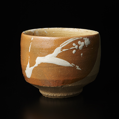 「No.26　濱田庄司　楽釉筒描茶碗 / HAMADA Shoji　Tea bowl, Raku glazed」の写真　その2