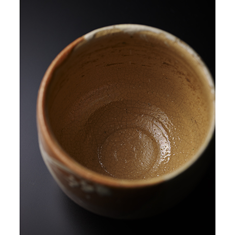 「No.26　濱田庄司　楽釉筒描茶碗 / HAMADA Shoji　Tea bowl, Raku glazed」の写真　その3