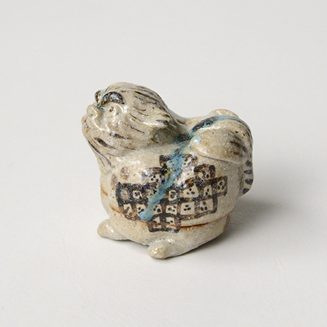 「No.36　弥七田織部獅子香合 / Incense container, Yashichida-oribe, Lion shaped」の写真　その2