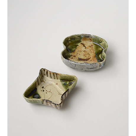 「No.47　織部小向付揃 六 / A set of 6 small dishes, Oribe」の写真　その2