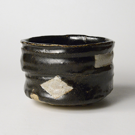 「No.52　黒織部筒茶碗 / Tea bowl, Kuro-oribe, Cylindrical」の写真　その3