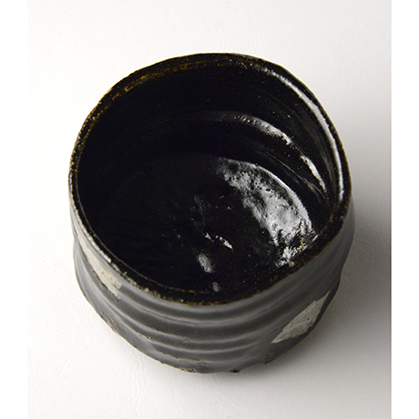 「No.52　黒織部筒茶碗 / Tea bowl, Kuro-oribe, Cylindrical」の写真　その5