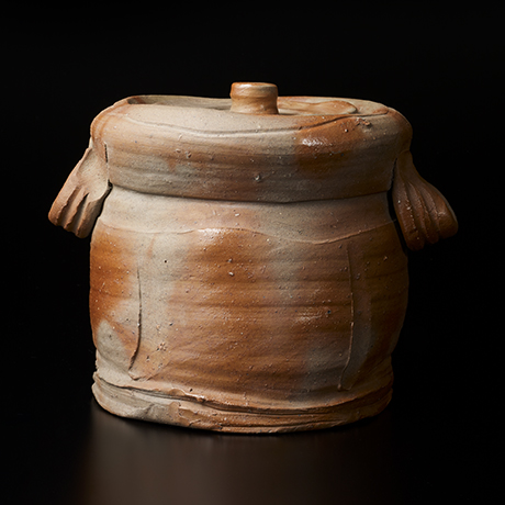 「No.6　金重陶陽　備前緋襷福耳水指 / KANESHIGE Toyo Water jar, Bizen, Hidasuki」の写真　その2