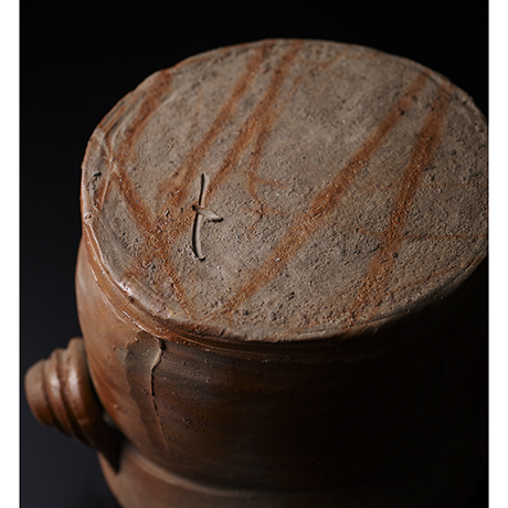 「No.6　金重陶陽　備前緋襷福耳水指 / KANESHIGE Toyo Water jar, Bizen, Hidasuki」の写真　その4