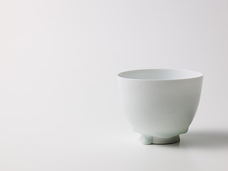「No. DM1　塚本快示 白瓷碗 / TSUKAMOTO Kaiji　Tea bowl, white porcelain」の写真　その1