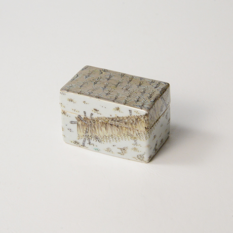 「No.19　色絵盒子　「多宇衣の図」  Casket, Iro-e, “Rice Planting”」の写真　その1