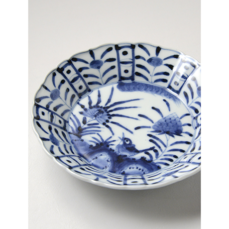 「No.19　芙蓉手花鳥文輪花向付 /   Dish with flower and bird design, Sometsuke」の写真　その4