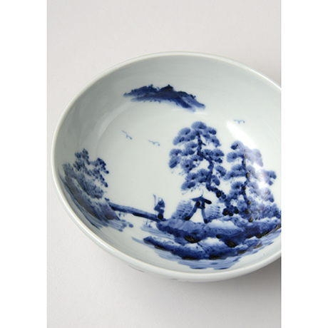 「No.22　山水図楕円向付 /   Oval dish with landscape design, Sometsuke」の写真　その2