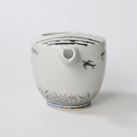 「No.24　色絵銀彩片口　「つばめ」　　Lipped bowl, Iroe with Silver, “Swallow”」の写真　その2