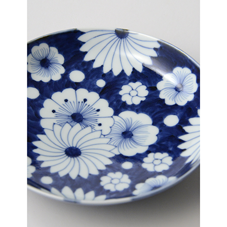 「No.25　菊花外濃文七寸皿 /   Dish with flower design, Sometsuke」の写真　その4