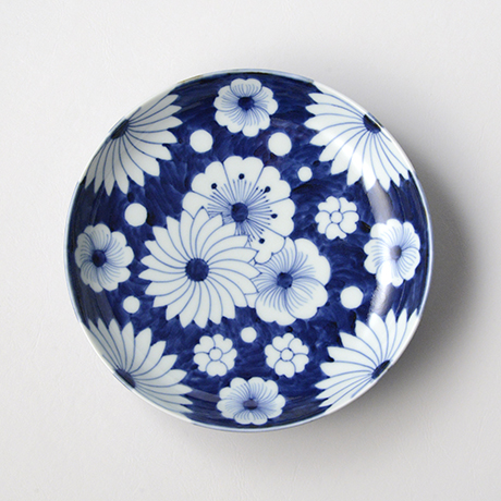 「No.25　菊花外濃文七寸皿 /   Dish with flower design, Sometsuke」の写真　その1