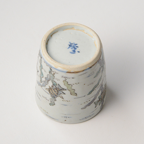 「No.25　色絵ふた付ひれ酒呑　　Sake cup with lid, Iro-e」の写真　その7