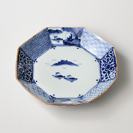 「No.26　祥瑞山水図八角七寸皿 /   Octagonal dish with landscape design, Sometsuke」の写真　その2