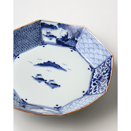 「No.26　祥瑞山水図八角七寸皿 /   Octagonal dish with landscape design, Sometsuke」の写真　その4