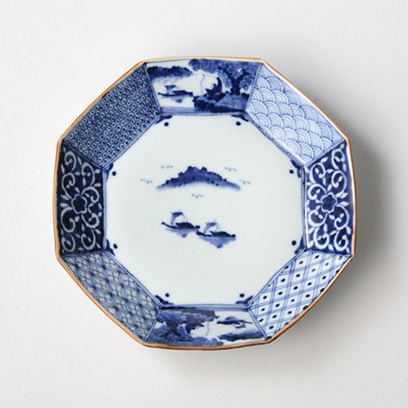 「No.26　祥瑞山水図八角七寸皿 /   Octagonal dish with landscape design, Sometsuke」の写真　その1