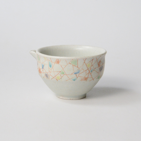 「No.33　色絵片口酒呑　「薄氷の図」　Lipped sake cup, Iro-e “Thin Ice”」の写真　その1