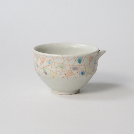 「No.33　色絵片口酒呑　「薄氷の図」　Lipped sake cup, Iro-e “Thin Ice”」の写真　その2