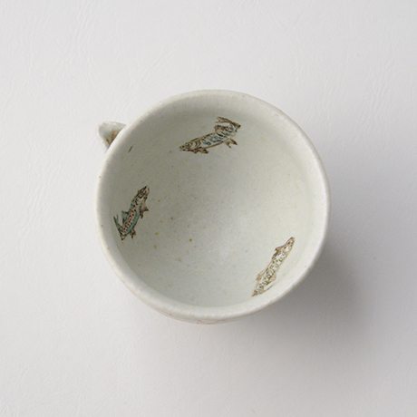 「No.33　色絵片口酒呑　「薄氷の図」　Lipped sake cup, Iro-e “Thin Ice”」の写真　その3