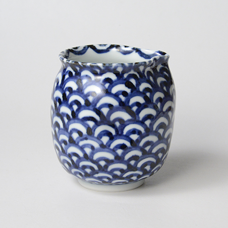 「No.42　青海波文片口  /   Lipped bowl with wave design, Sometsuke」の写真　その2