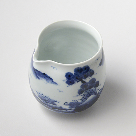 「No.44　山水図片口  /   Lipped bowl with landscape design, Sometsuke」の写真　その6