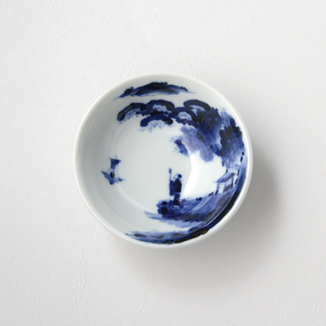 「No.47　山水図盃 – 2  /   Sake cup with landscape design, sometsuke」の写真　その2