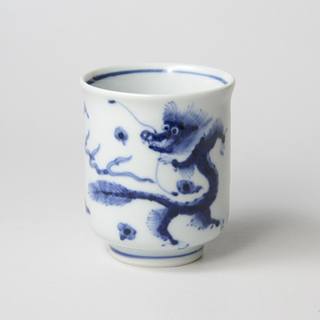 「No.64　雲龍文湯呑 /   Tea cup with flying dragon design, sometsuke」の写真　その1
