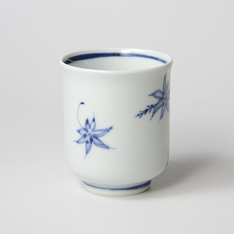 「No.65　紅葉鹿文湯呑 /   Tea cup with maple leaf and deer design, sometsuke」の写真　その2
