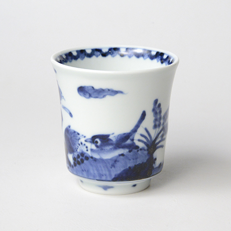 「No.68　花鳥文湯呑 /   Tea cup with flower and bird design, sometsuke」の写真　その2