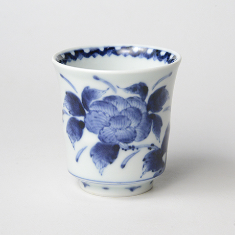 「No.68　花鳥文湯呑 /   Tea cup with flower and bird design, sometsuke」の写真　その1