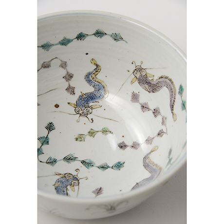 「No.8　色絵鉢　「なまずとこどもの図」　Bowl, Iro-e,  “Catfish and their children”」の写真　その5