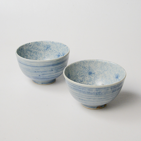 「No.9　染付汲出碗 六　A set of six tea cups, Sometsuke」の写真　その1