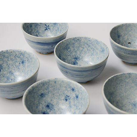 「No.9　染付汲出碗 六　A set of six tea cups, Sometsuke」の写真　その5