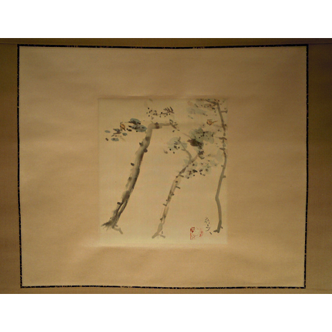 松林双鳥図
