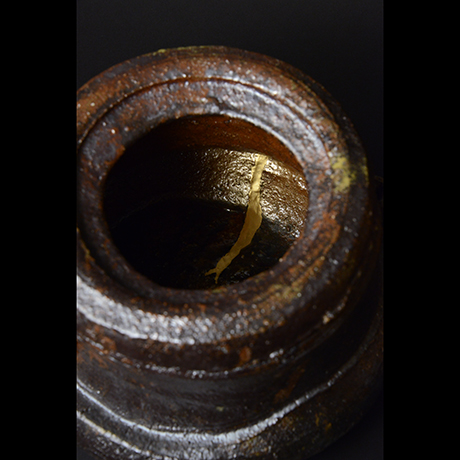 「No.1　錆鉄水指　銘「破れ龍」/ Water Jar, Rusty iron glazed ‘Yabureryu’」の写真　その6