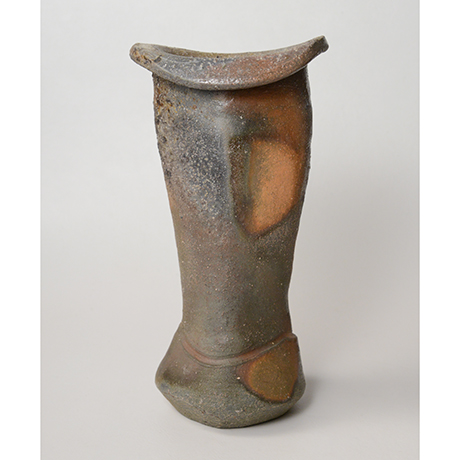 「No.3(図17)　備前鍔口花入    Flower Vase, Bizen, Tsuba-guchi shaped」の写真　その2