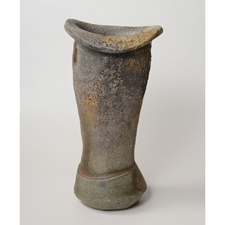 「No.3(図17)　備前鍔口花入    Flower Vase, Bizen, Tsuba-guchi shaped」の写真　その3