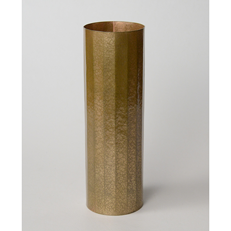 「No. 15　宣徳しのぎ筒花入  / Flower vase, copper」の写真　その1