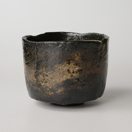 「HP25　直木美佐　黒楽茶碗　銘：飛鳥路 ／ NAOKI Misa　Chawan, Raku ware」の写真　その2