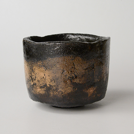 「HP25　直木美佐　黒楽茶碗　銘：飛鳥路 ／ NAOKI Misa　Chawan, Raku ware」の写真　その1