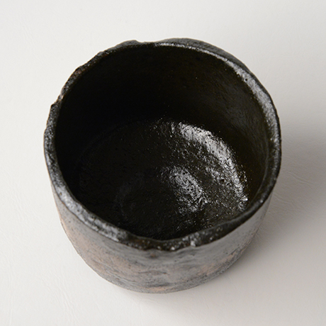 「HP25　直木美佐　黒楽茶碗　銘：飛鳥路 ／ NAOKI Misa　Chawan, Raku ware」の写真　その3