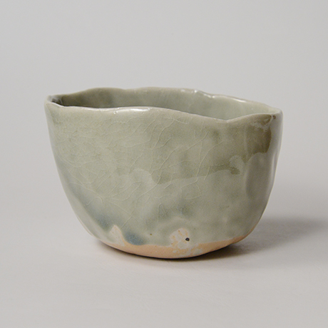 「No.128　青林檎茶碗　Chawan, apple shape」の写真　その1