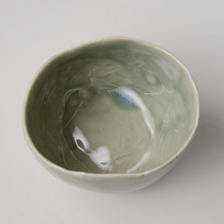 「No.128　青林檎茶碗　Chawan, apple shape」の写真　その3