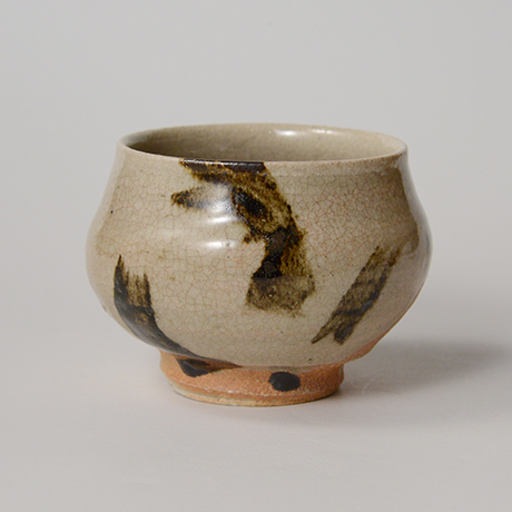 「No.135　鉄画塩笥茶碗　Chawan, shioge-style with iron painting」の写真　その1