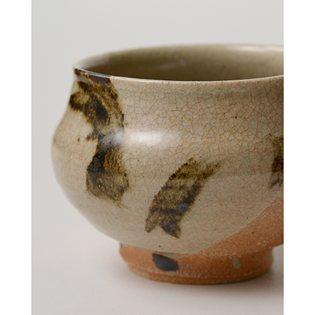 「No.135　鉄画塩笥茶碗　Chawan, shioge-style with iron painting」の写真　その5