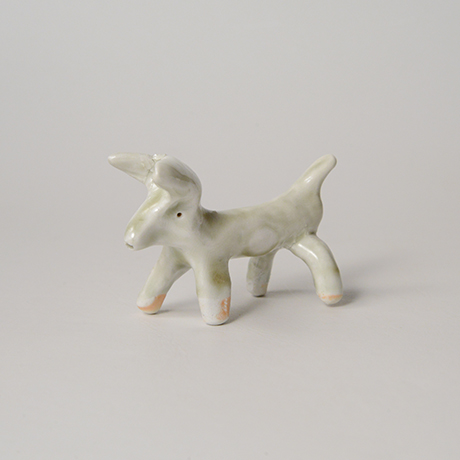 「No.68　白瓷の動物　Artwork, animal shape, white porcelain」の写真　その1