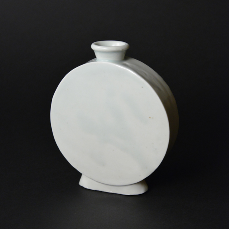 「No.20　白磁扁壷  大 / Vase, Flat shaped, White porcelain」の写真　その1