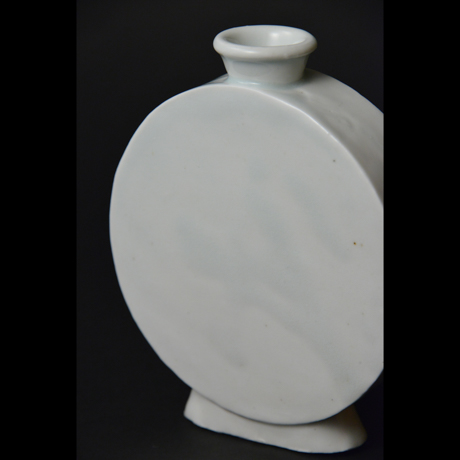「No.20　白磁扁壷  大 / Vase, Flat shaped, White porcelain」の写真　その4